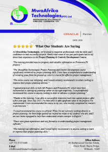 primavera p6 essentials 4 week intensive training program (weekend edition)